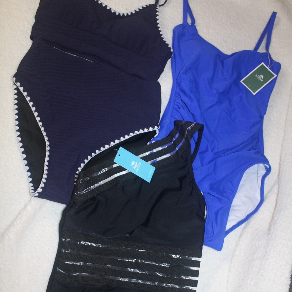 (3) XS bathing suits bundle. 1 NWOT 2 NWT